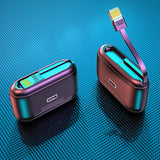 INN® Casque Bluetooth sans fil G40tws 5.1 smart touch trois véritable casque de sport F9 à affichage numérique
