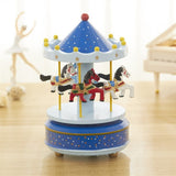 TD® Merry-go-round boîte à musique décoration de gâteau-décoration cadeau anniversaire pour enfants-boite à mélodie pour enfant