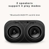 INN® S2 sans fil Bluetooth carte audio insérer U disque avec radio réveil thermomètre affichage extérieur universel argent