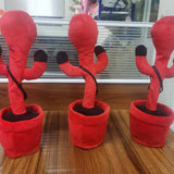 INN® Cactus dansant, jeu de calmar autour des jouets,poupées en peluche en forme de plante jouets vocaux pour enfants,cadeaux de vac