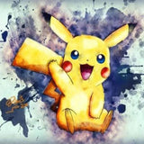 TD® diamant à la main Pikachu décoration suspendue image Painting Dessin couleur 40 x 30 cm peinture Artisanat Décor Murale Mosaïque