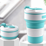 TD® Tasse à eau en Silicone tasse à café pliante rétractable extérieure tasse d'accompagnement portable résistance à haute températu