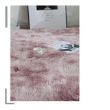 dérapant Tapis en Laine de Soie Douce Intérieur  Moderne  Tapis Soyeux Chambre Tapis  Rose  140X200CM