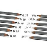 Ensemble de crayons de dessin de croquis crayon de dessin avancé peinture d'art ensemble de pinceaux de couleur professionnel