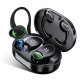 Oreillette Bluetooth supra-auriculaire   Bluetooth 5.3 Affichage numérique intelligent Très longue durée de vie de la batterie