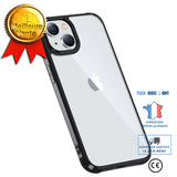 TD® Convient pour iphone 14 coque de téléphone portable quatre coins anti-chute acrylique transparent pc + tpu coque de protection