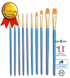 10 pinceaux ensemble de pinceaux  huile aquarelle gouache pinceau simple peinture trait crochet ligne stylo peinture l'huile