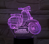 INN® INN Lampe 3D LED bateau 7 couleurs USB Veilleuse de chambre intérieur, Pour décoration de maison, Pour cadeau