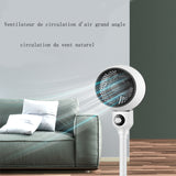 TD® Ventilateur de circulation d'air vertical à trois vitesses domestique du sol au plafond convection silencieuse de la tête