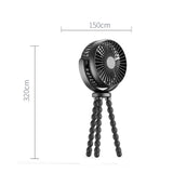TD® Ventilateur usb de poche petit ventilateur de bureau rechargeable portable mini ventilateur ventilateur de pieuvre