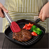Clip de barbecue Poêle antiadhésive rouge 304 Clip de nourriture en acier inoxydable Clip de barbecue Clip de steak de pain