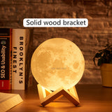 TD® Lumière lunaire Lune lumière LED intensité ajustable autonome décoration intérieur cadeaux écologique lampe de chevet design