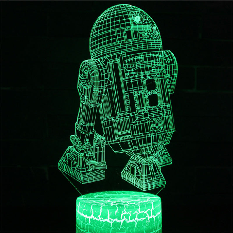 TD® Série Star Wars 3D Veilleuses LED Touch coloré Lampe de table Creative Lampe de table style L