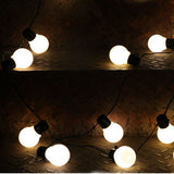 TD® Guirlande lumineuse led, guisette G50, guisette d'extérieur, guirlande de boules, fête de ma - Modèle: Blanc doux 5m