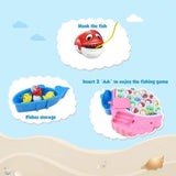 TD® Jouets de pêche pour enfants électrique amusant amusant plate-forme de pêche rotative jouets jouets de pêche avec musique