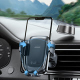 TD® Support de téléphone portable de sortie d'air de voiture pour support de charge sans fil de téléphone portable de 4,7 à 6,8 pouc
