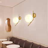 postmoderne verre applique en fer forgé personnalité salon chambre balcon couloir applique murale