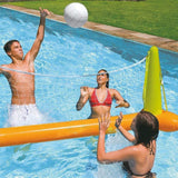 TD® Support de volley-ball gonflable en PVC terrain de volley-ball d'eau support de volley-ball anneau adulte jeu d'eau rangée flott