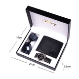 Coffret Cadeau Montre Homme Mode Lunettes de Soleil Portefeuille Coffret Cadeau Réunion Annuelle Ouverture Cadeaux d'Affaires