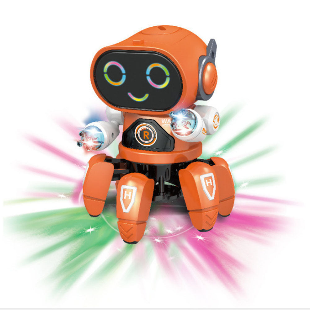 TD® Jouet robot hexapode électrique dansant et clignotant musique lumi –