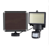 TD® 60 LED Solaire PIR Lampe de sécurité à détecteur de mouvement Lumière crue pour Jardin Garage Cabanon Allée Porche Pont