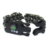 INN® Bracelet de survie d'urgence multifonctionnel pour aventure en plein air, bracelet de survie corde parapluie à sept noyaux brac