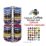 TD® Porte Capsules Distributeur Café/ Présentoir Rotatif 64 Pièces/ Stockage de capsules