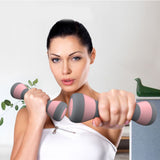 TD® Haltères réglables de remise en forme à domicile Exercice de yoga en salle spécial 4kg Haltères à main pour femmes -pink