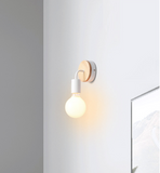 TD® 2PCS Blanc Applique Mural en Fer E27 Lampe Mural Luminaire pour Cafe,Bureau