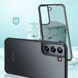 TD® Coque de téléphone transparente anti-poussière pour Samsung Galaxy S22 Thinner Protection à 360 degrés TPU Soft Edge