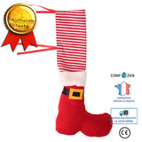 chaussettes chaises noël accessoire anti dérapant housse protecteur pied de chaise table fetes décoration cadeau meuble migno