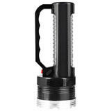 TD® Lampe d'urgence puissante et étanche pour l'exploitation minière, en alliage d'aluminium, portable et rechargeable à longue port