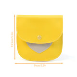 TD® Sac de rangement portable de voyage étudiant sac physiologique grande capacité sac de rouge à lèvres porte-monnaie cuir jaune
