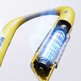 TD® Ventilateur de cou sans feuilles charge usb ventilateur de sport extérieur ultra-silencieux portable petit ventilateur paresseux