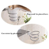 TD® Étagère de Rangement Mural Porte Sèche-Cheveux/ Accessoires Salle de Bain/Accessoire sèche-cheveux/ Port mural  sèche-cheveux
