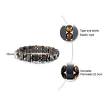 Bracelet Homme Noir Pierre Oeil de Tigre Perles Bracelet Bracelet Bijoux Vacances Anniversaire Cadeau Pour Petit ami, Pour le