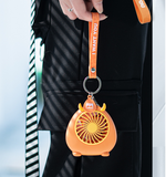 INN® Petit ventilateur USB chargeant créatif portable en plein air porte-clés dessin animé mignon mini ventilateur électrique portab