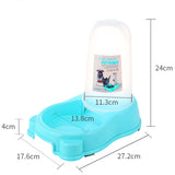 TD® Mangeoire pour animaux de compagnie Mangeoire automatique en plastique à double usage Fournitures pour animaux de compagnie