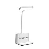 TD® Lampe bureau LED porte-stylo apprendre veilleuse dortoir lampe table chambre lampe chevet couleur blanche lumière blanche LED