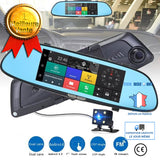 TD® Rétroviseur HD 1080 P 7 pouces Tactile vidéo enregistreur G-capteur - caméra DVR-Accessoire de voiture pour stationnement