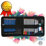 Ensemble de pinceaux ensemble de fournitures d'art de crayon de croquis 40 pièces ensemble de dessin au crayon de couleur sol