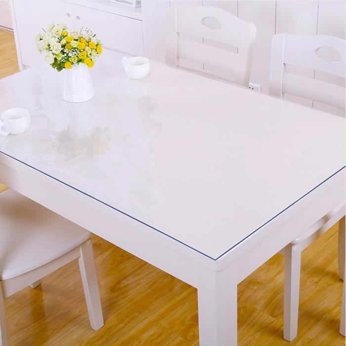 TD® Nappe de table transparente idéale pour table maison salon cuisine protection intérieur anti tâche garder cuisine maison propre