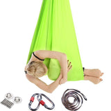 TD® Accessoires Fitness - Musculation,Soie aérienne équipement Yoga balançoire soie tissu tissus Yoga hamac moyen - Type HYD012-WE #