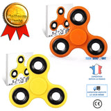 TD® Lot 2 Fidget Hand Spinner/Jouet Triangle Adultes Enfants/ Jouet de Doigts/ Décompression- Anti stress/ JAUNE-ORANGE