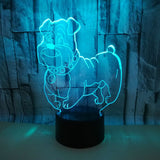 INN® Veilleuse 3D LED personnalité créative lumière d'ambiance à économie d'énergie lumière de chevet LED