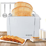 TD® Grille Pain toaster ajustable cuisine biscottes petit déjeuner automatique deux fentes toast contrôle de température 750 W