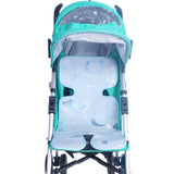 TD® Été bébé poussette cool tapis respirant cinq points glace soie sandwich poussette universel non-tissé parapluie siège de voiture