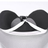 TD® Oreiller en forme de U avion voiture siège voyage d'affaires santé cou oreiller avion mousse mémoire forme portable couleur gris
