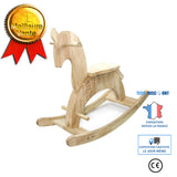 TD® Jeu de cheval à bascule Jouets Structure robuste faite à la main pour enfants Installation simple de meubles pour bébé