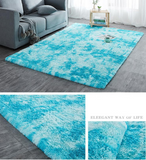 TD® GOGOLOVING Tapis de Salon Shaggy 120 x 200cm Bleu